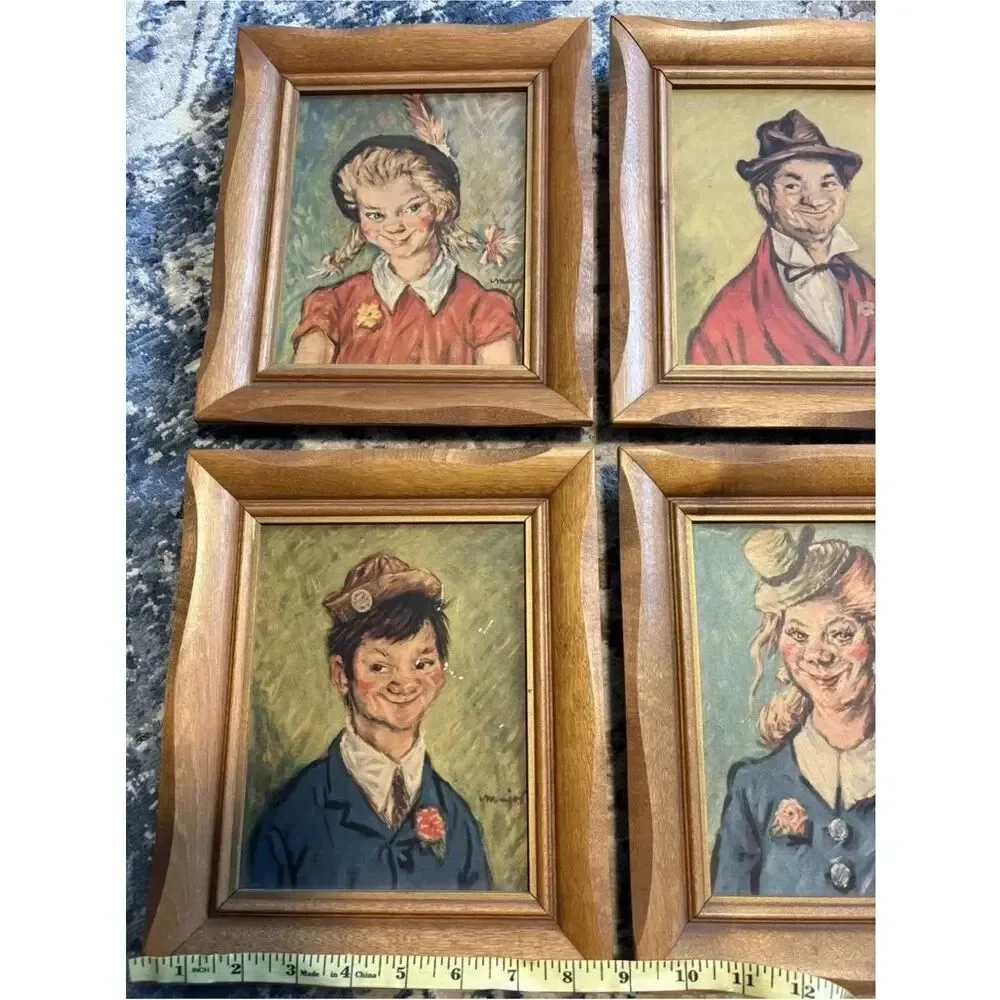 Vintage Framed The Gay Philosopher & The Philosopher’s Wife Henry Major Signed
